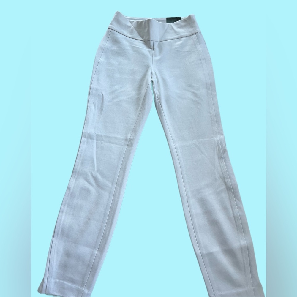 EXPRESS Ankle High Rise White Pants